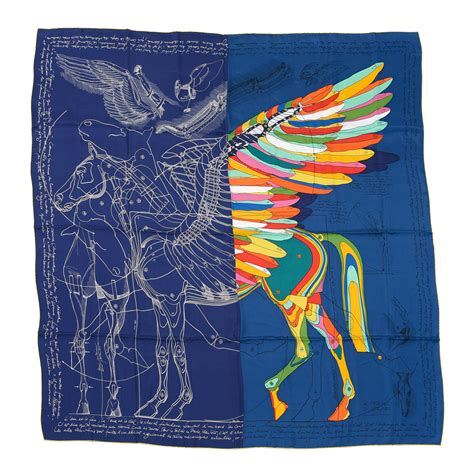 la source de pegase hermes|Hermès La Source de Pegase Silk Scarf w/ Tags .